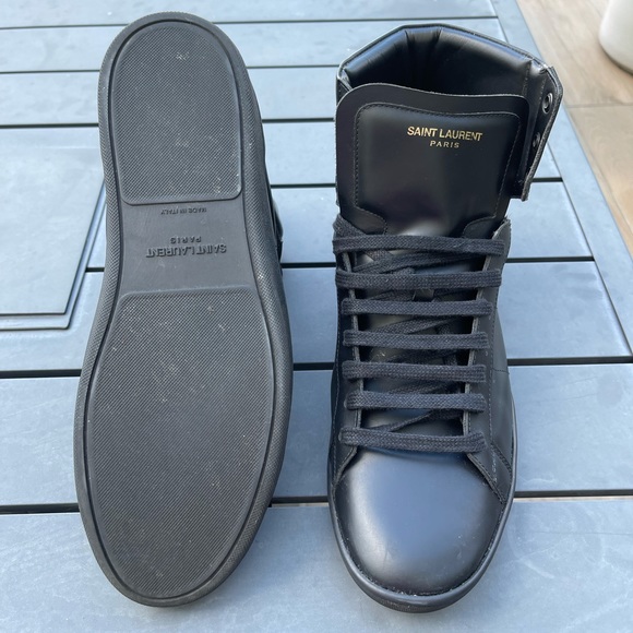 Black Saint Laurent High Tops Size 11 US / 45 EUR - Picture 11 of 12
